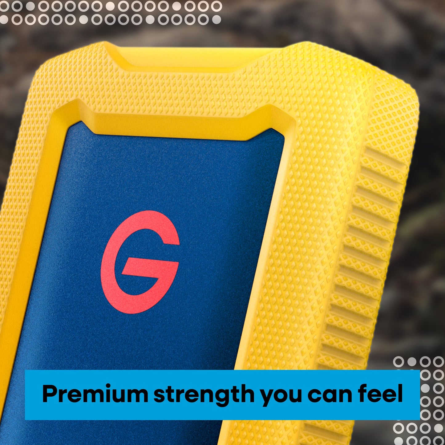 1TB G-Drive ArmorATD Rugged, Durable Portable External HDD, Up to 130MB/s, USB-C (5Gbps), USB 3.2 Gen 1 - SDPHE1G-001T