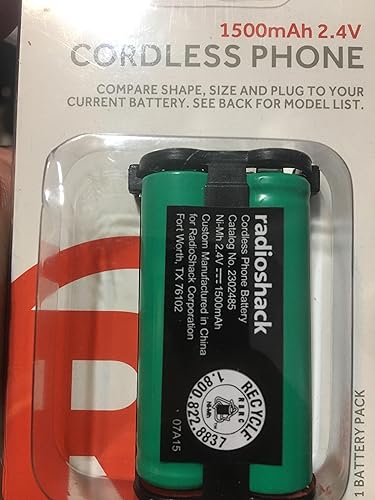 RadioShack 23024854Cordless Phone Battery For Panasonic KX-TG2208, KX-TG2214, KX-TG2216, KX-TG2224, KX-TG2226, KX-TG2235, KX-TG2238, KX-TG2248