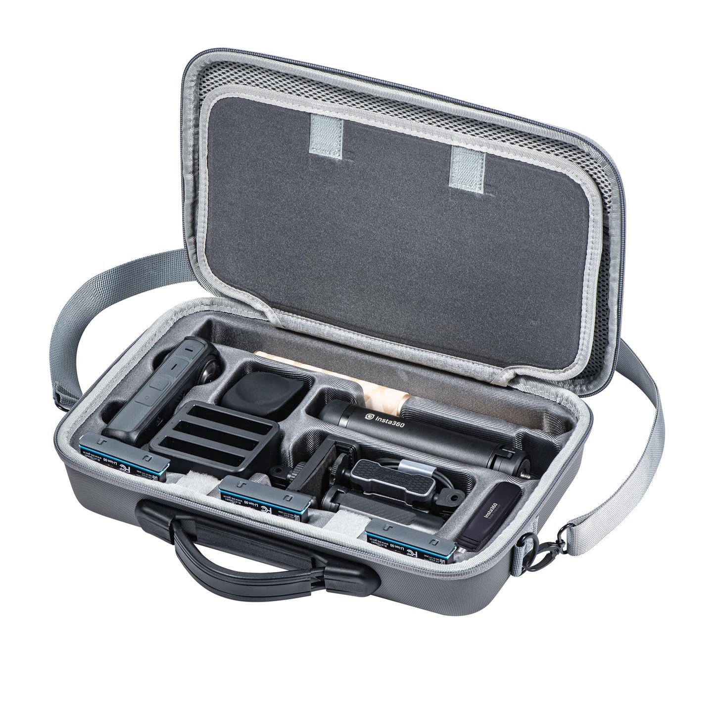 Carrying Case for Insta360 X5, Large Capacity Storage Travel Bag Protective Case Organizer for Insta 360 X5 X4 Accessories, for Charging Hub, Bullet