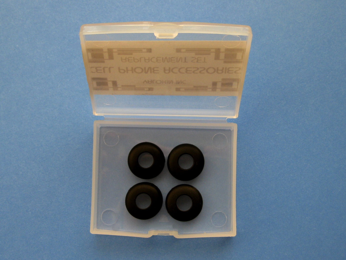 4 Black Earbuds Eartips Compatible with Motorola H270 H371 H375 H385 H390 H560 H620 H680 H681 H685 Headset Wireless Devices
