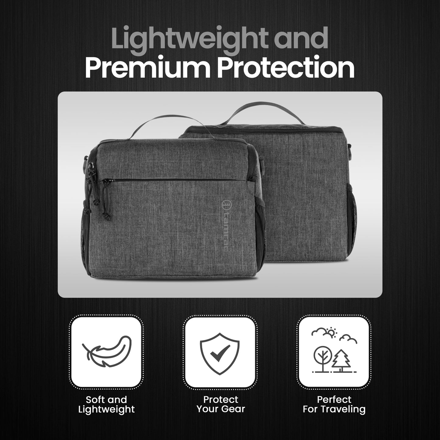 Tamrac Tradewind 6.8 Camera Bag for Photographers, Camera Case for Photography Accessories, Compact Camera Shoulder Bag for DSLR and Mirrorless