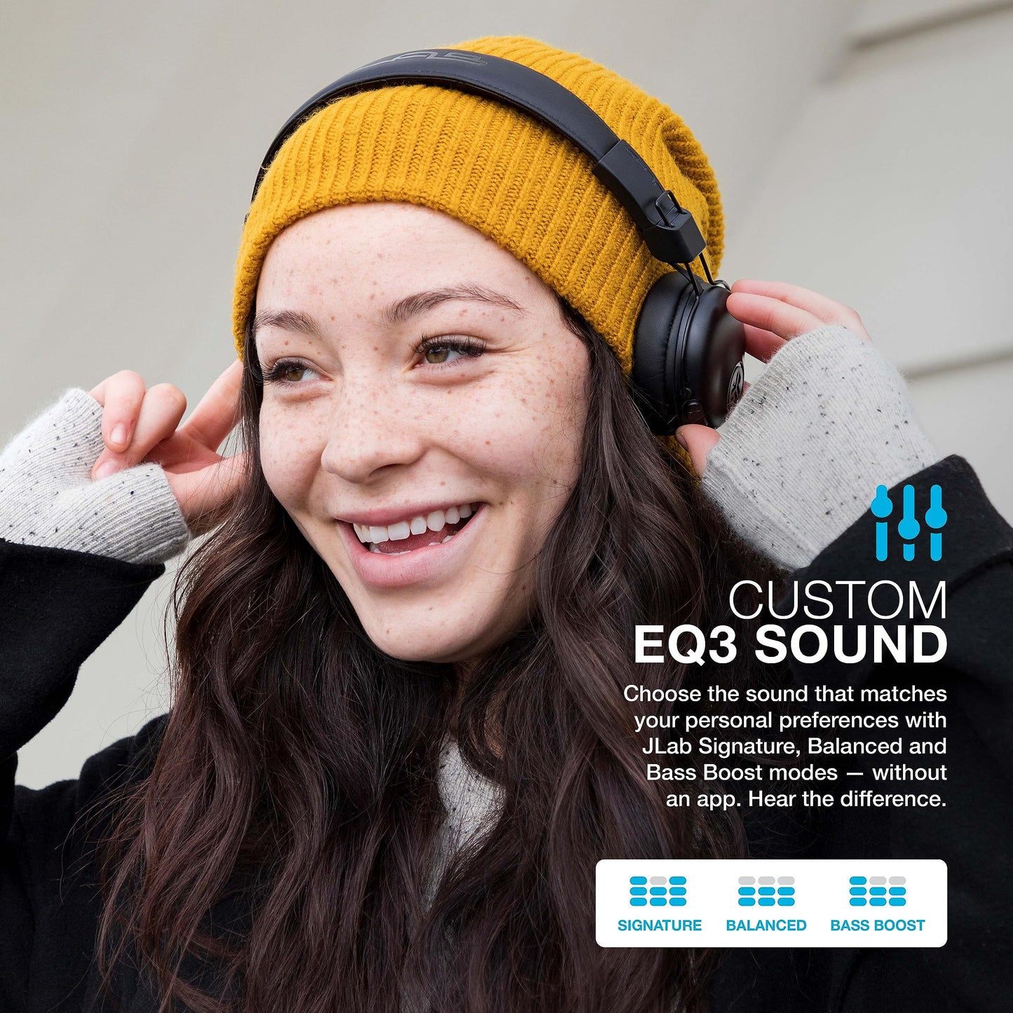 JLab Studio+ Wireless Gen 2 On-Ear Headphones, 40+ Hours of Playtime, Bluetooth Multipoint, Customize Sound with The App, Next Level Comfort…