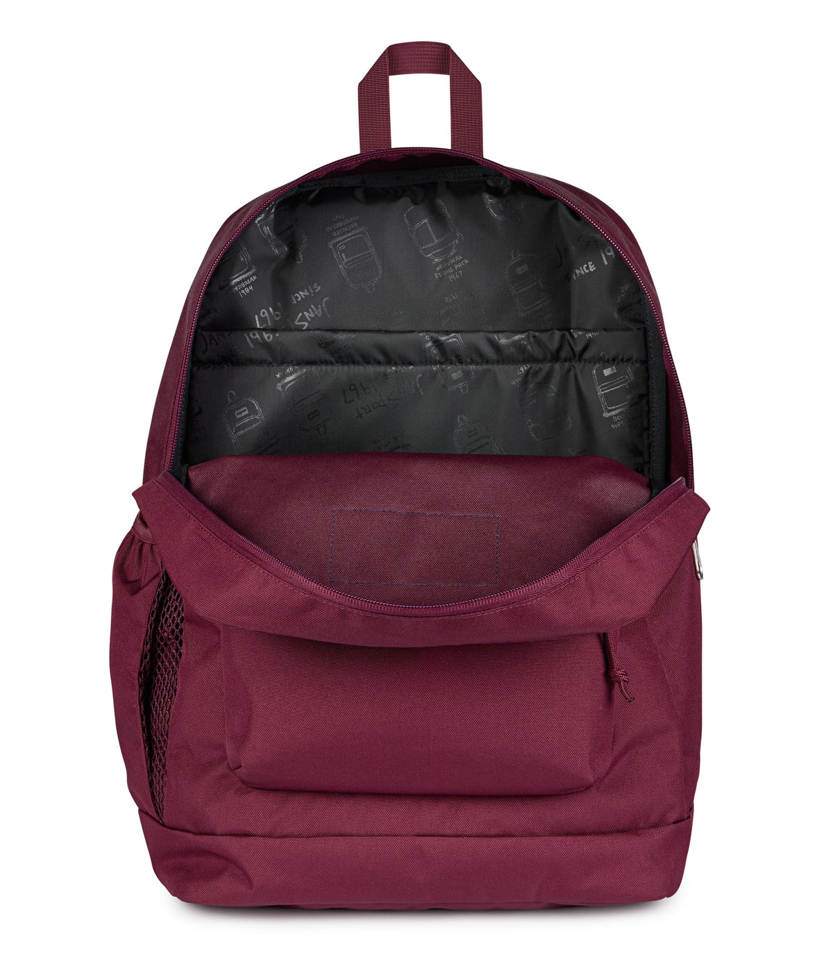 JanSport 26L Cross Town Plus Backpack, Cherry Lacquer