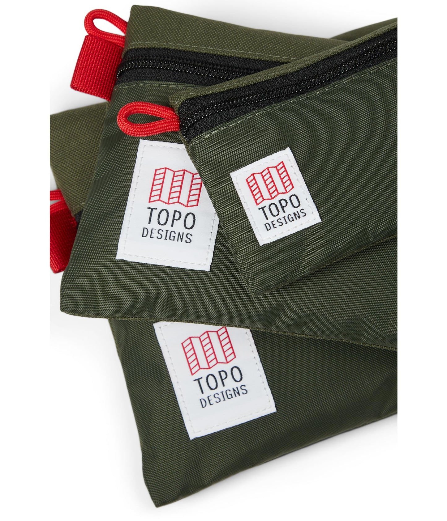 Topo Designs, Unisex, Accessory Bag Bundle - Micro/Sm/Med, Olive/Olive,