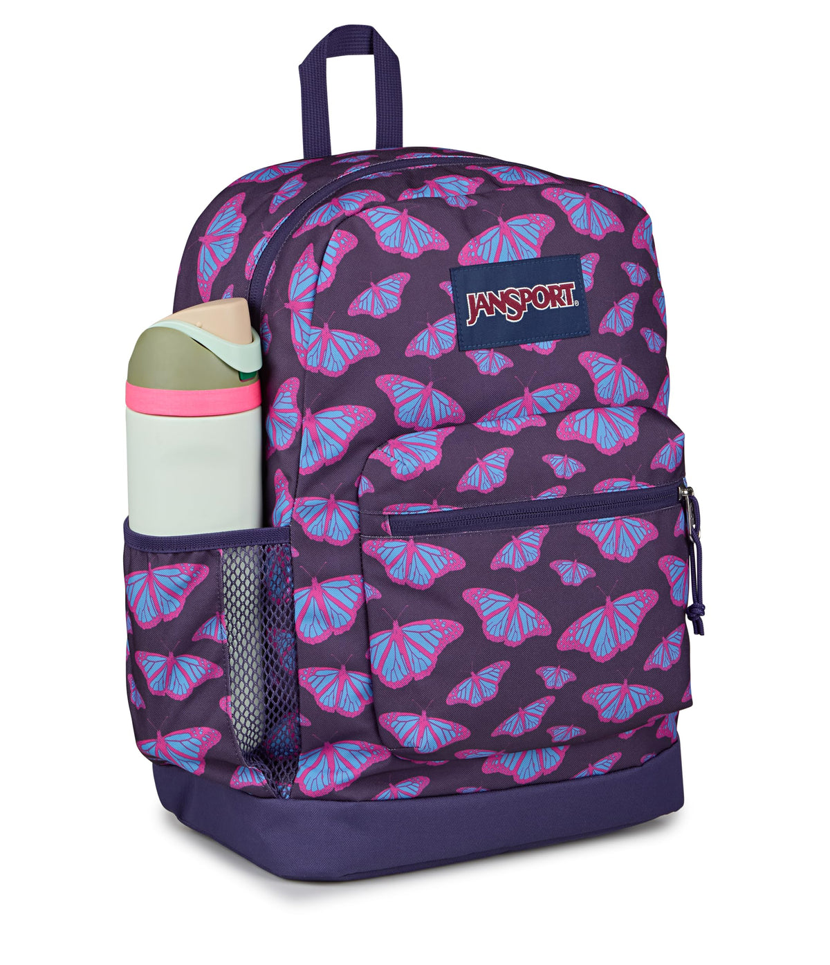 JanSport 26L Cross Town Plus Backpack, Flutter By Purple