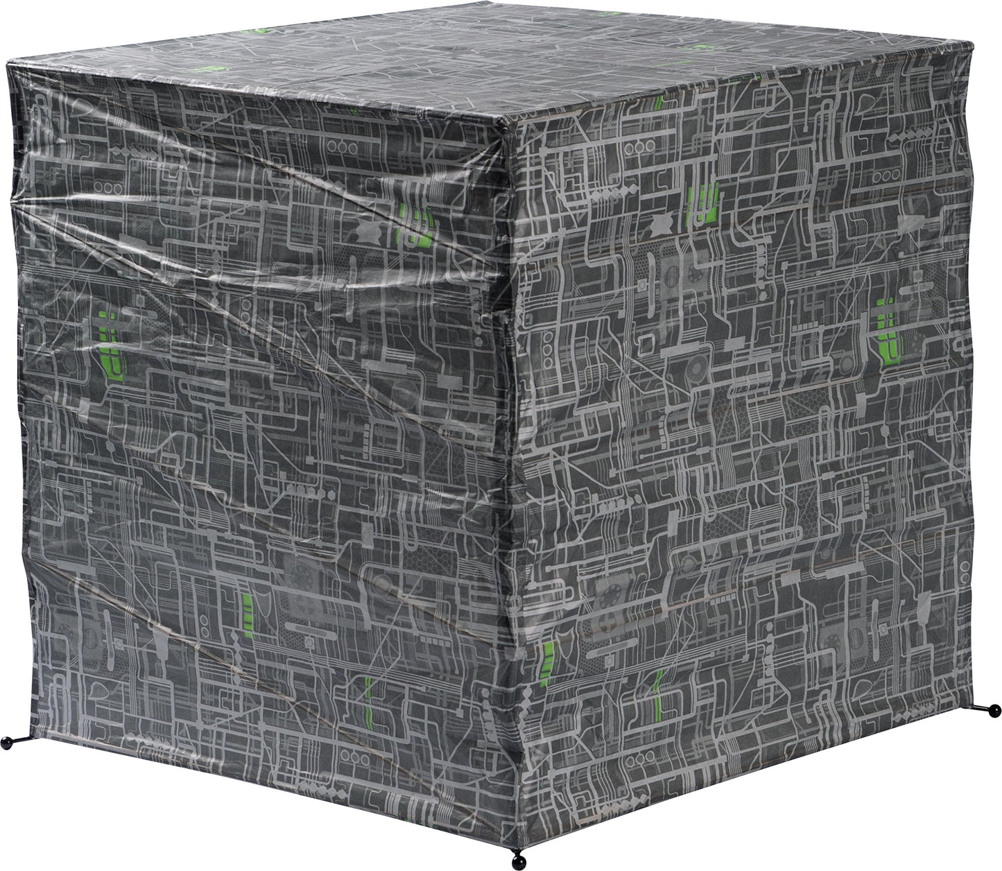 Star Trek Borg Cube Giant Floor Standing Paper Light Grey