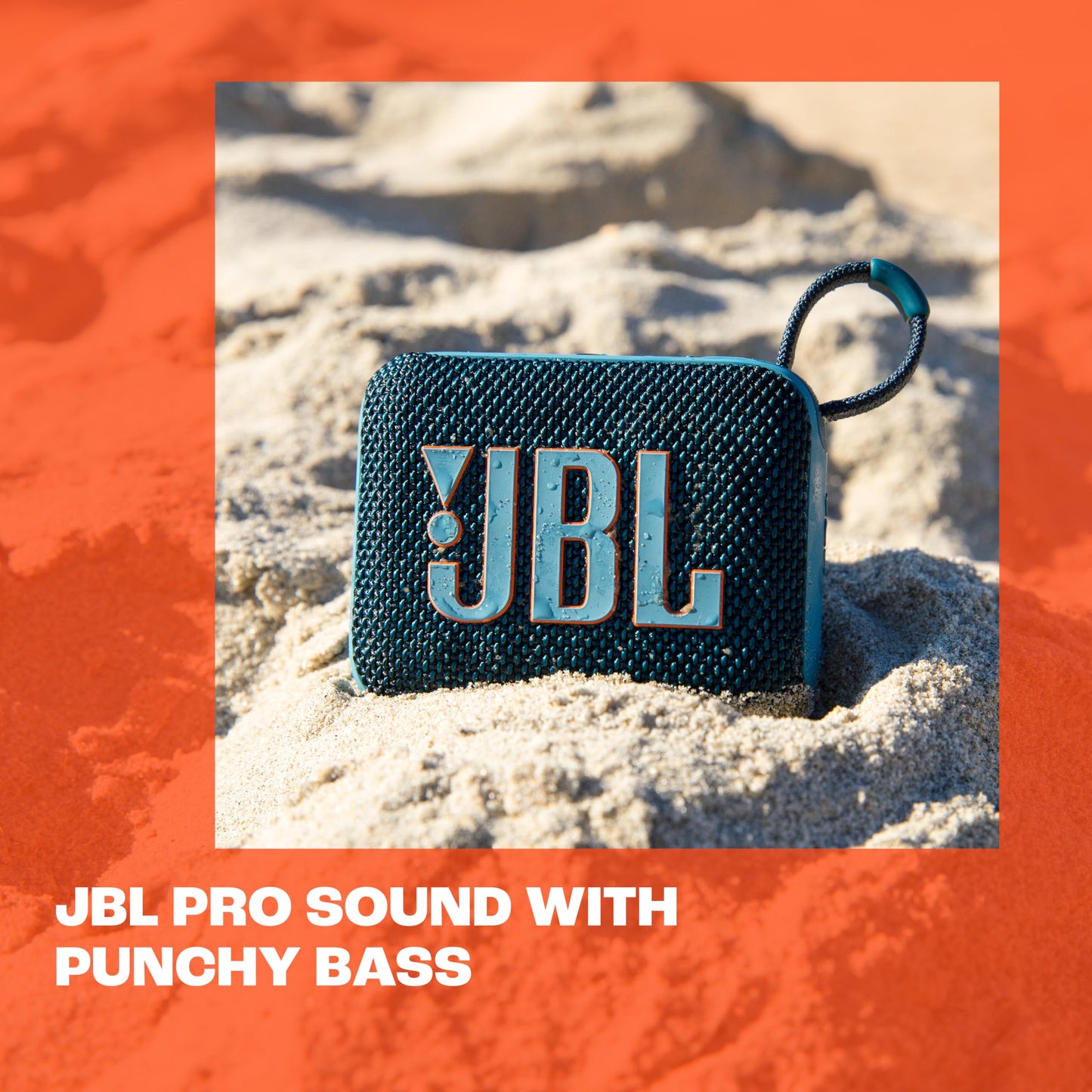 JBL Go 4 - Ultra-Portable, Waterproof and Dustproof Bluetooth Speaker, Big JBL Pro Sound with Punchy bass, 7-Hour Built-in Battery, Made in Part