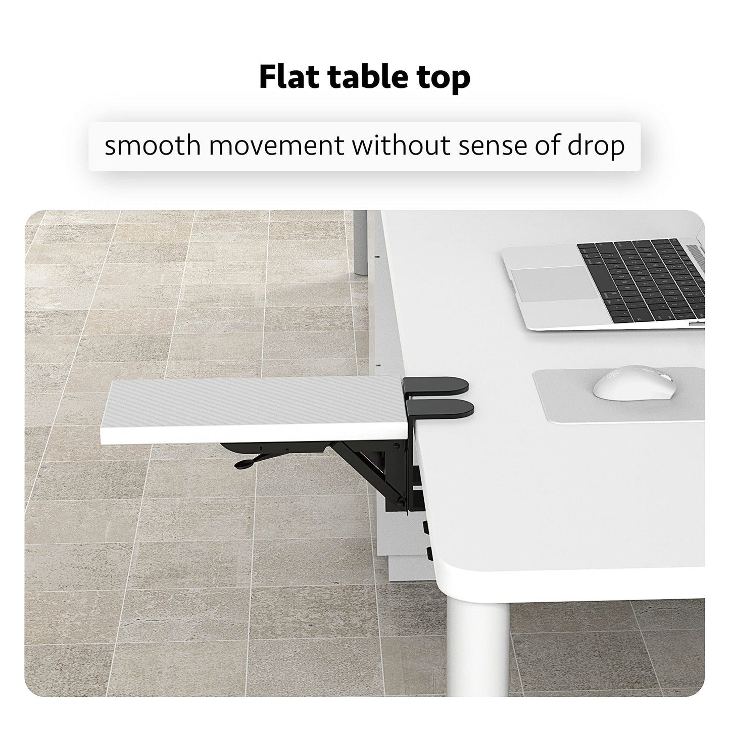 HONJIE Computer arm Support Bracket, Suitable for Office desks, Sturdy Mouse arm Support, Computer Desk Extender, Suitable for Home and Office