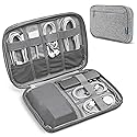Pavilia Tech Organizer Case - Cable & Charger Storage, Travel Accessories for Men, Gray