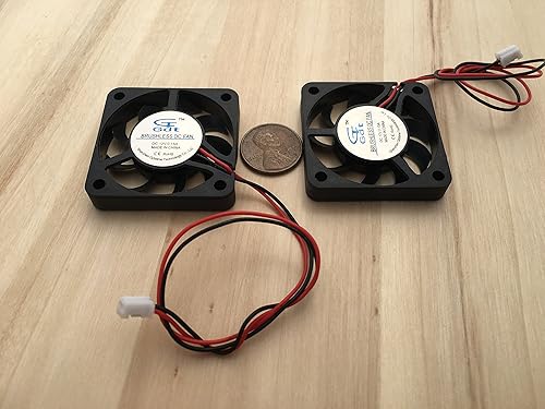 2 Pieces 12v 4007s Computer 2pin 40x40x7mm DC Cooling Fan brushless C27