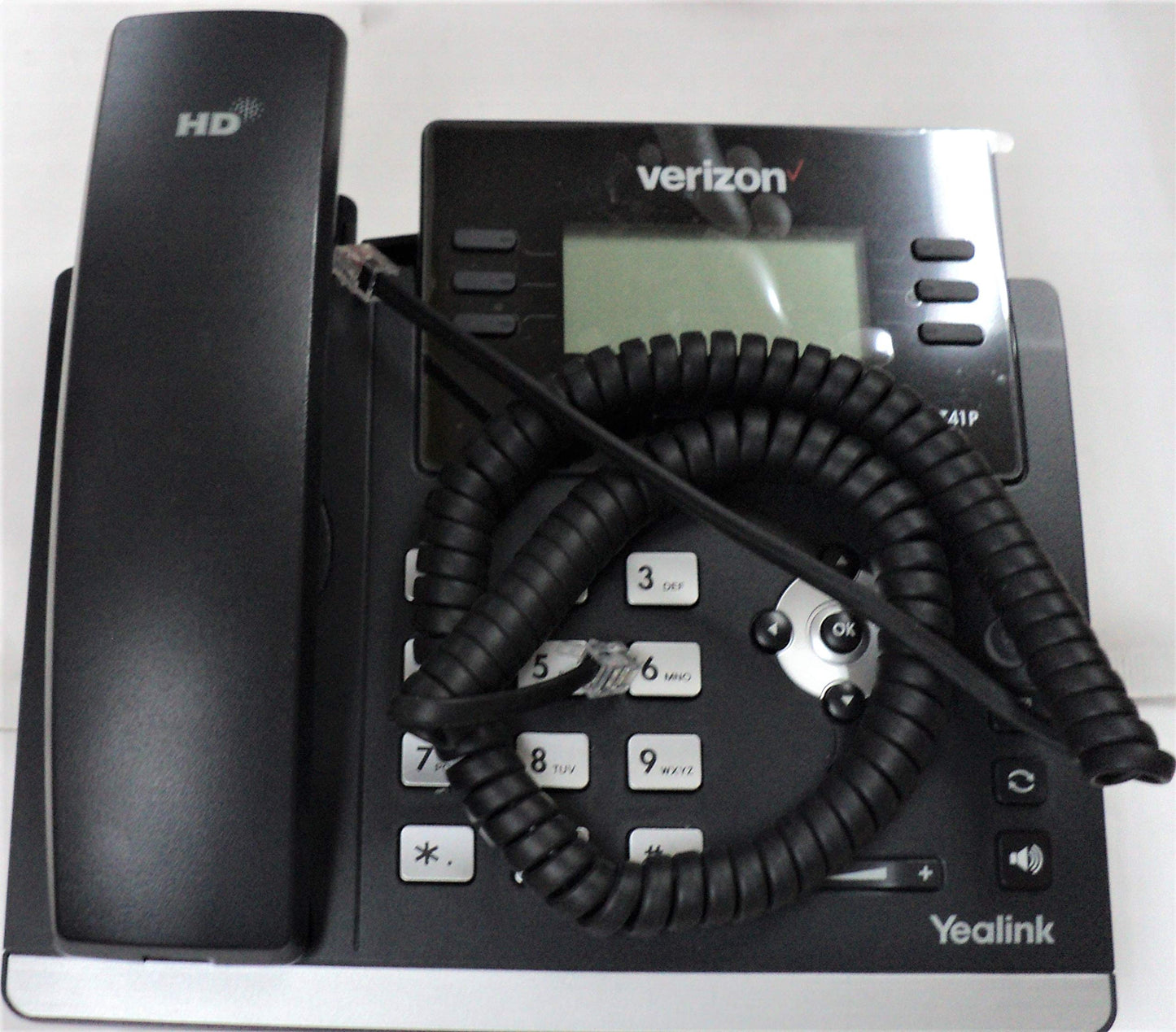 DIY-BizPhones 5-Pack Flat Black 12' Ft Handset Cords Compatible with Yealink IP Phone SIP T4 T4S T5 T5S Series T40P T41P T41S T42P T42S T46G T48G T48S