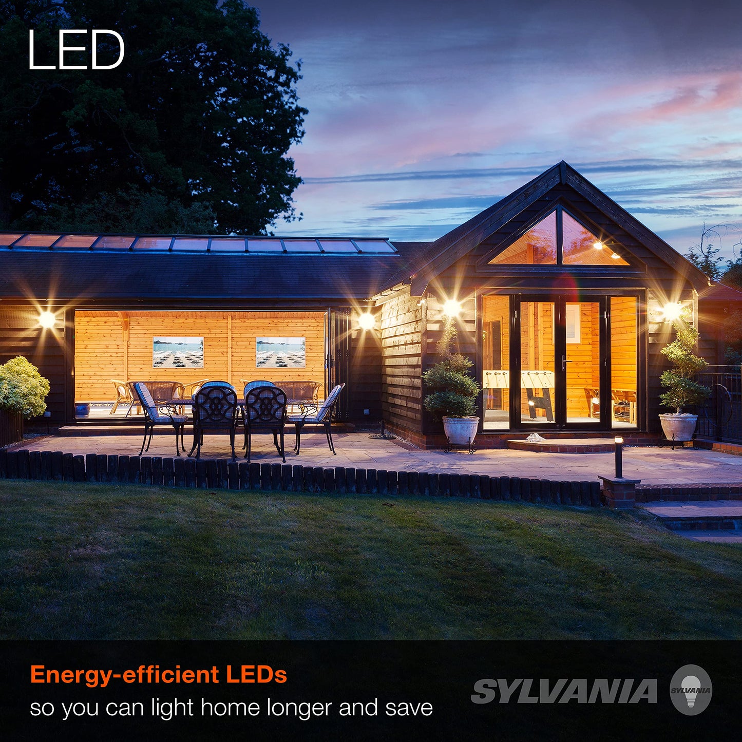 Sylvania PAR30LN Long Neck High Output Flood LED Light Bulb, 75W = 18W, Wet Rated, Dimmable, Medium Base, 1800 Lumens, 3000K Neutral White - 1 Pack