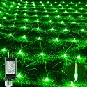 oopswow 9.8ft x 6.6ft 192 LED Christmas Net Lights,8 Modes 30V Low Voltage Mesh Fairy String Lights for Christmas Trees, Bushes, Wedding, Garden