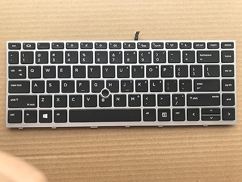 Original New for HP Probook 640 g4 Probook 640 g5 L09549-001 L00738-001 Laptop Keyboard Backlit Pointer&Silver Frame US