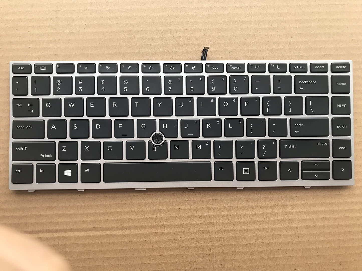Original New for HP Probook 640 g4 Probook 640 g5 L09549-001 L00738-001 Laptop Keyboard Backlit Pointer&Silver Frame US
