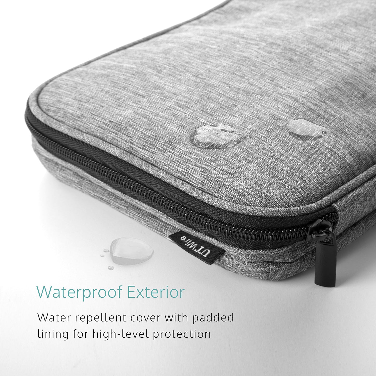 UT Wire Pocket for Family Travel Organizer Case with Zipper for Mobile Charger, Cable, Power Bank, SD Memory Card Accessories Holder