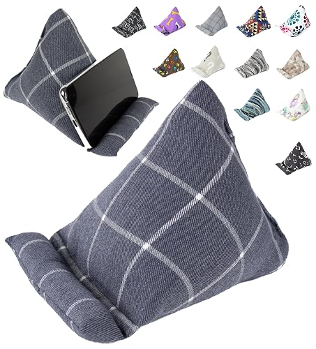 STEPHAN AND THEODORE Handmade Phone Pillow Holder - The Wedge Mobile Device Stand - Soft Fabric Phone Stand for All iPhones, All Smartphones! 7 x 6.1