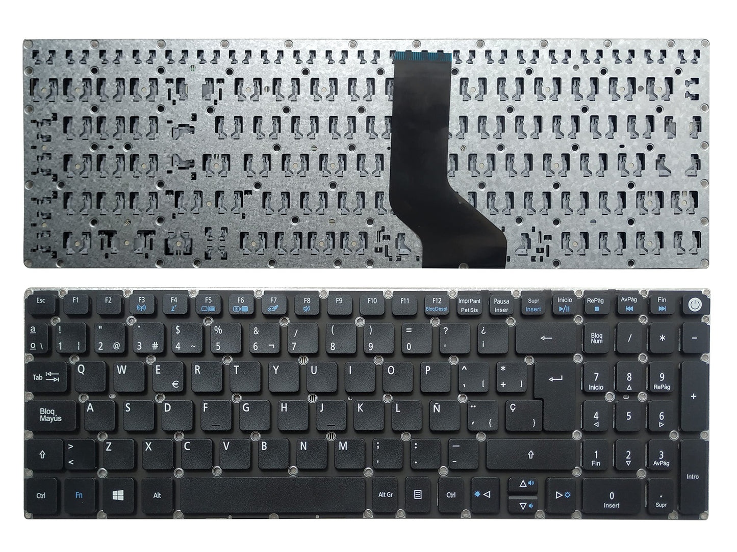 YUHUAI New Laptop Replacement Keyboard Fit Acer Aspire E5-573 E5-573T E5-573G E5-573TG E5-523 E5-523G E5-774 E5-774G E5-752G E5-773 Spanish Layout