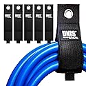 5 Pack Heavy Duty Large 13-inch Extension Cord Storage Organize Cables, Hoses, Power Cords, and Ropes with Extendable Cable Ties Strap Loop Hanger