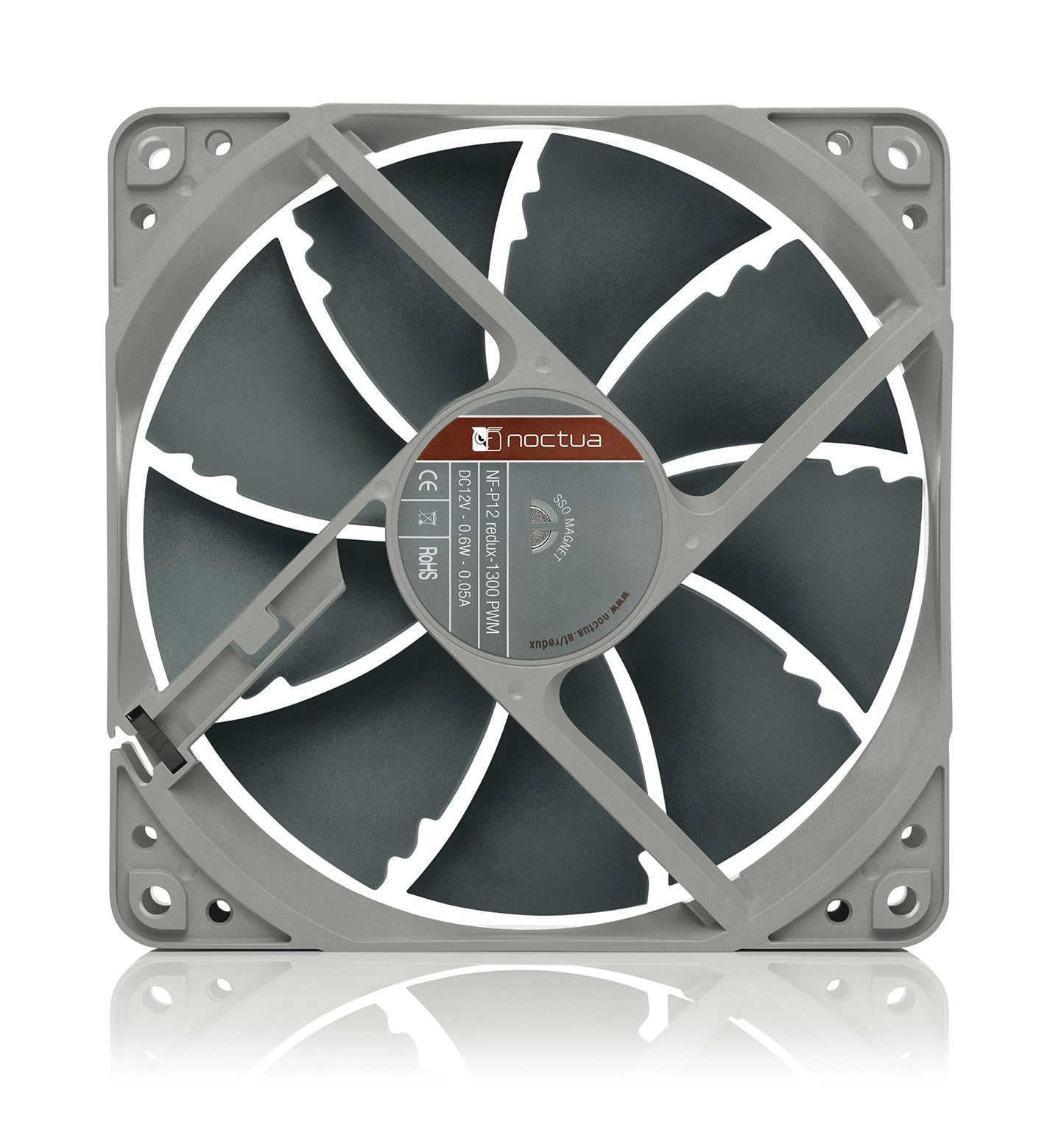 Noctua NF-P12 redux-1300 PWM, Quiet Fan, 4-Pin, 1300 RPM (120mm, Grey)