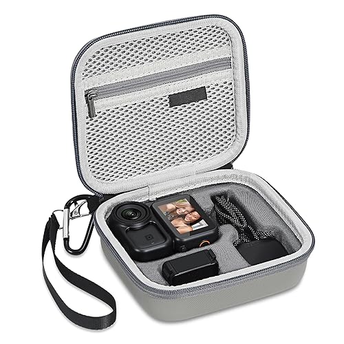 STARTRC PHOTO Osmo Nano Case, Protective Carrying Case for DJI Osmo Nano Accessories, Portable PU Leather Storage Bag for Travel Outdoor Vlogging