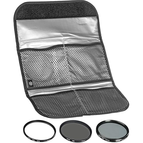 Hoya 58mm (HMC UV/Circular Polarizer / ND8) 3 Digital Filter Set with Pouch
