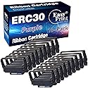 (18-Pack, Purple) Compatible ERC-30 ERC 30 34 38 Ribbon for use in Epson M119 M119B M119D M133A M270 M17-JB M52-JB TM-U325 TM-U370 TM-U375 TM-200