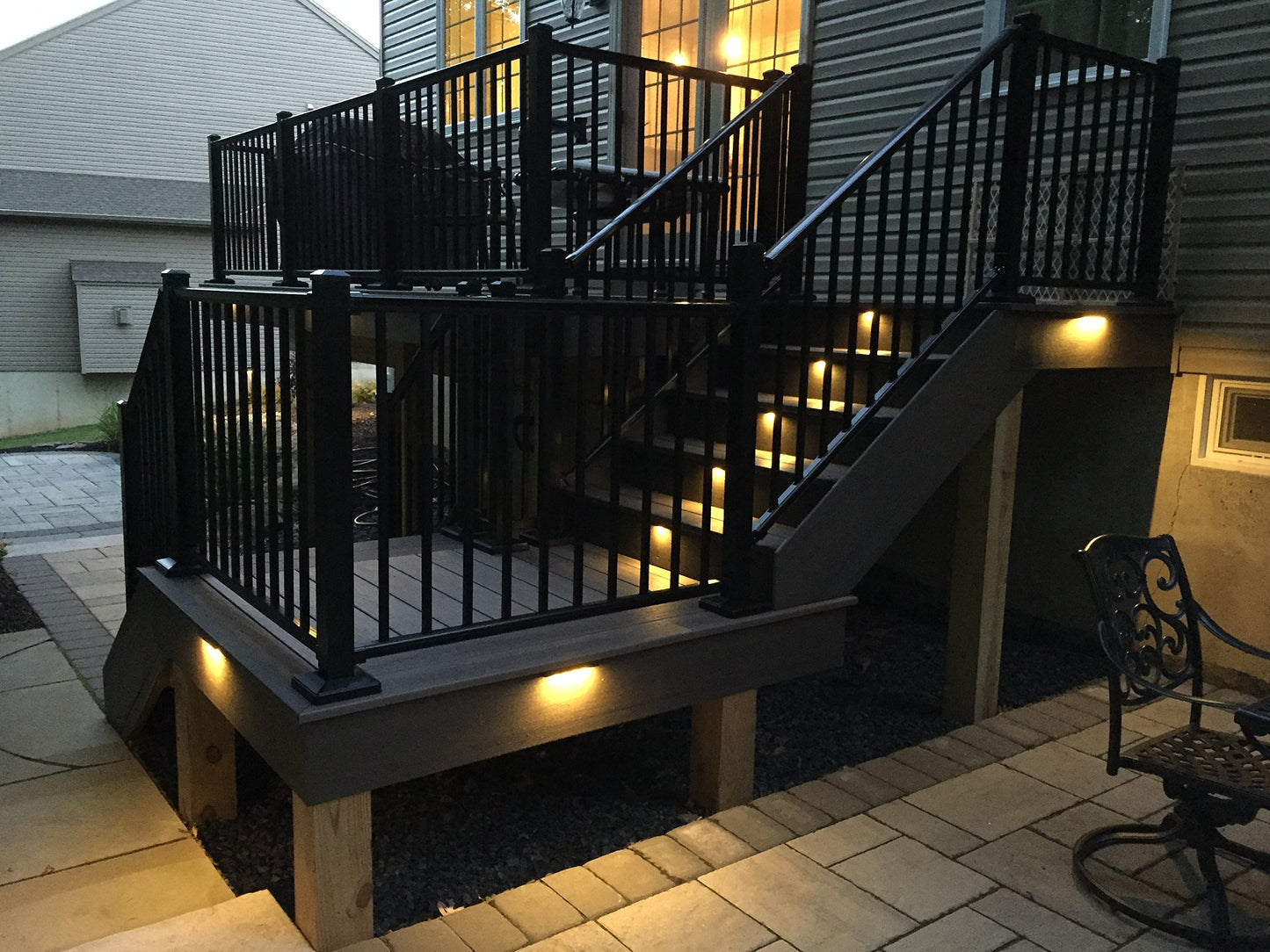 Tru-Scapes® Deck Step Riser Lights (White, 3", 2700K Warm White)
