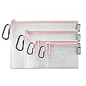 GOBAGS Air Production Multi?Size Clear Zipper Pouch (4?Pack) - Cable Organizer & Travel Gear Bag for Electronics, Camera Accessories, Tool Pouch &