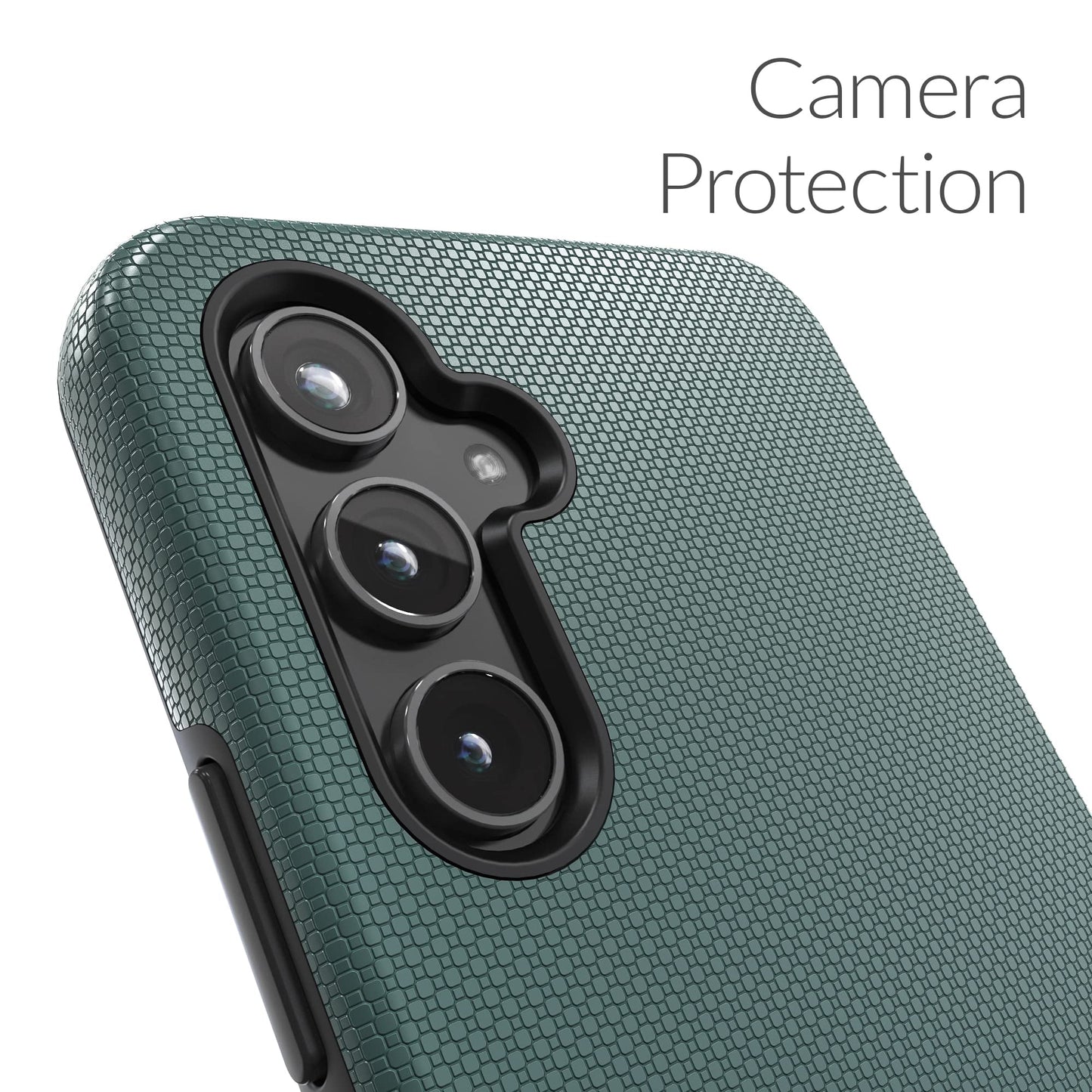 Crave for Samsung Galaxy A54 Case, Shockproof Protection Dual Layer Case for Galaxy A54 (6.4 inch) - Forest Green