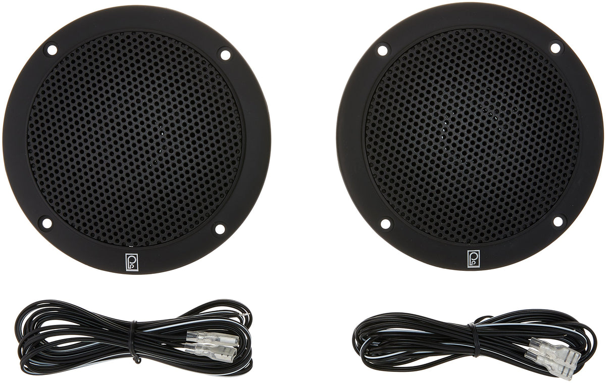 Poly-Planar MA-4054-B 4" 2-Way Coaxial Black 40W,