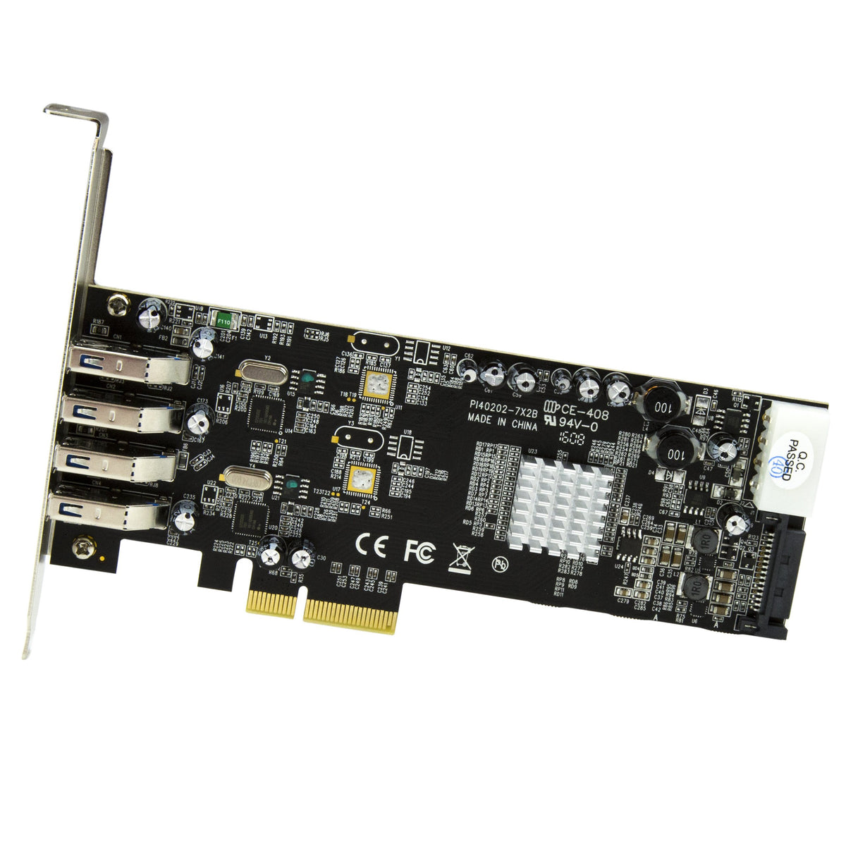 StarTech 4-Port USB 3.0 PCI Express Card Adapter, 5Gbps (PEXUSB3S42V)