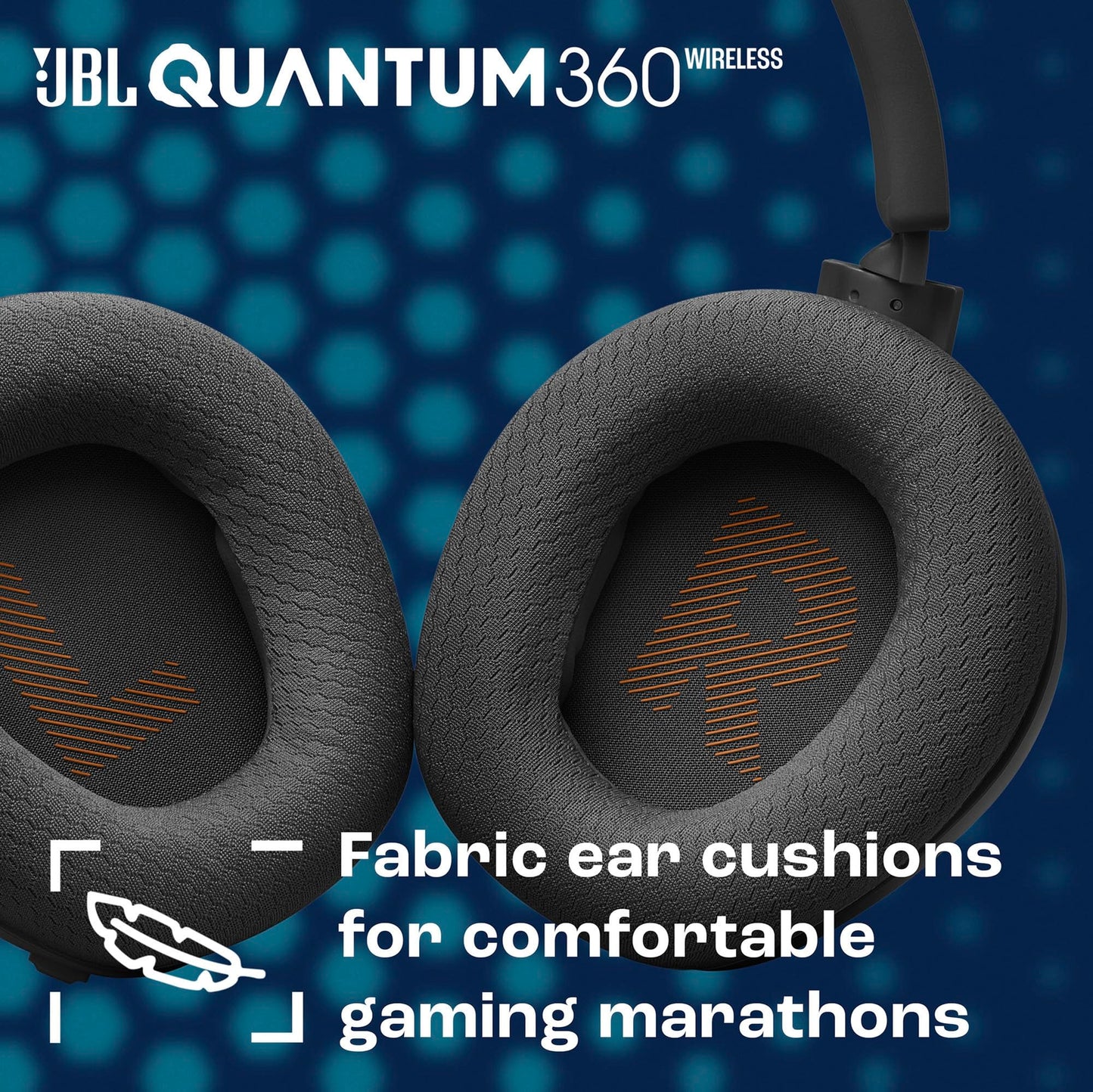 JBL Quantum 360X - Wireless Over-Ear Gaming Headset with Detachable Boom mic, JBL QuantumSOUND Signature, Up to 22-Hour Battery Life, Speed Charge…