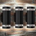 rosykite Porch Lights Outdoor Dusk to Dawn, Aluminum Outdoor Wall Light Fixture 6000K, Waterproof Wall Lamp Up and Down Lights Exterior Sconce Wall