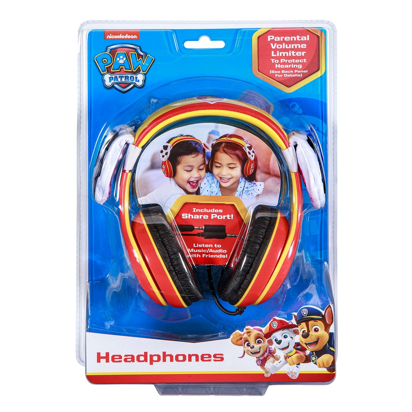 eKids Paw Patrol Marshall Kids Headphones, Wired Headphones Compatiable with 3.5mm Jack, Children's Earphones for School, Home, or Travel