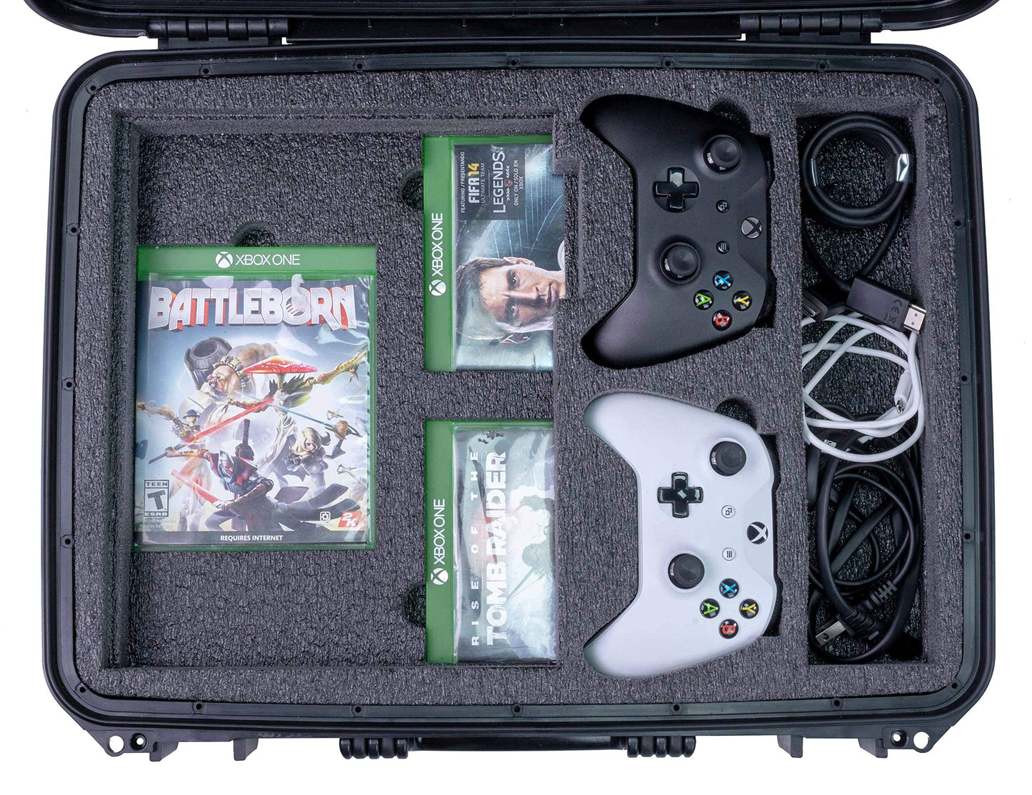 Case Club Case fits Xbox One X/S in Pre-Cut, Waterproof, Hard Shell Storage and Shipping Case