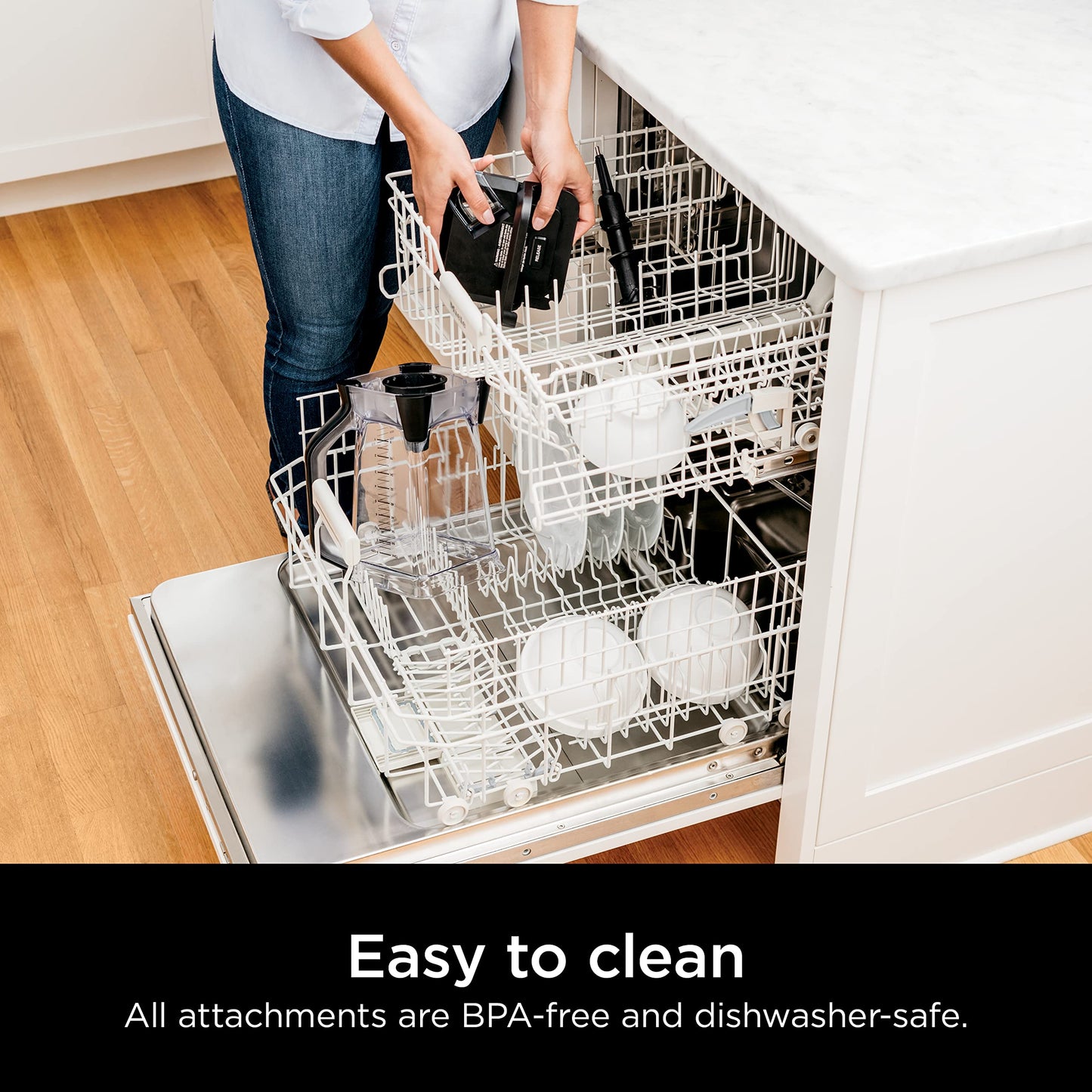 Ninja Professional Blender 1000W, Total Crushing Technology for Smoothies, Ice & Frozen Fruit, 72oz Countertop Pitcher, Black/Grey, BL610