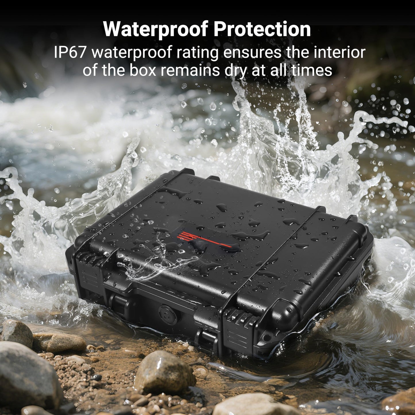 Carrying Case for Insta360 X4, Waterproof Protective Hard Travel Case Organizer for Insta 360 X4 Accessories, Dual Layer, Shockproof, Large Capacity