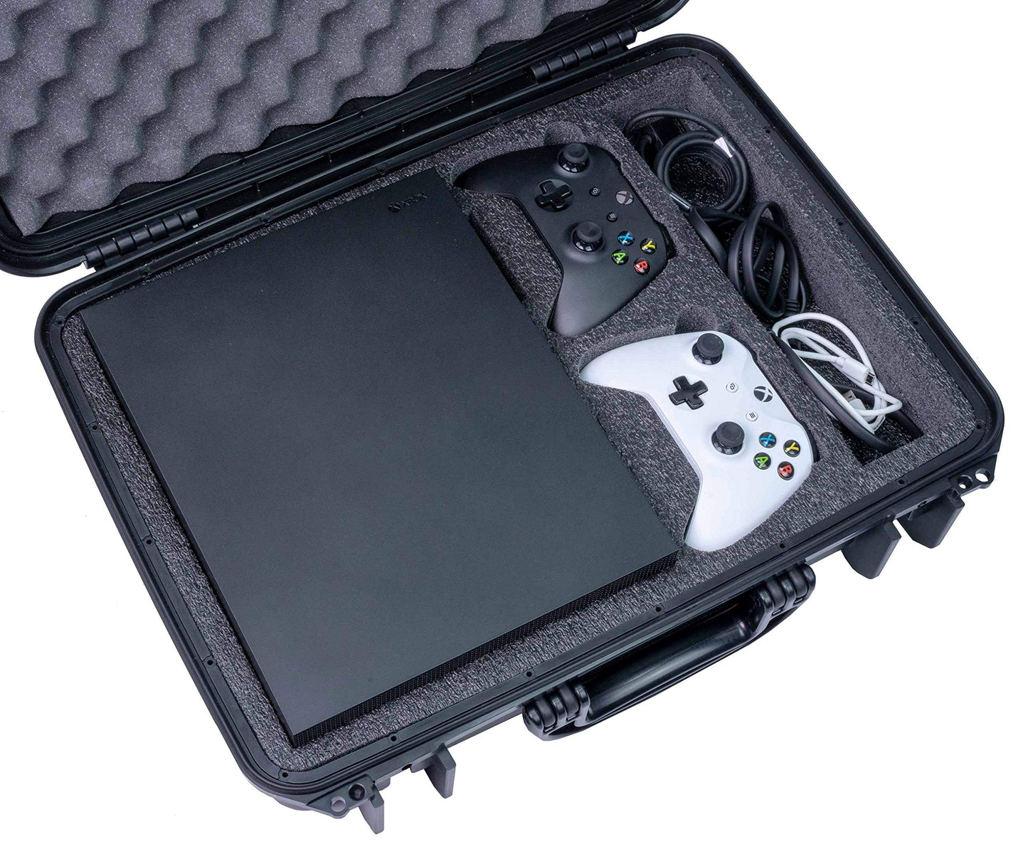 Case Club Case fits Xbox One X/S in Pre-Cut, Waterproof, Hard Shell Storage and Shipping Case
