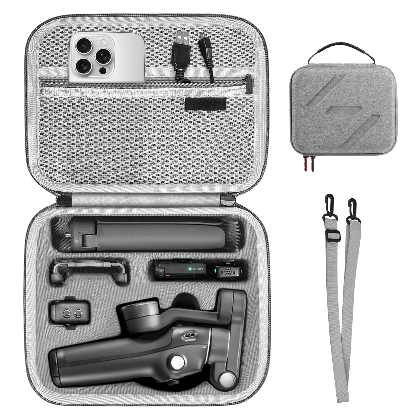 Tomat Osmo Mobile 7P Case,Nylon Portable Shoulder Bag Storage for DJI Osmo Mobile 7 Pro/7 Gimbal Stabilizer Accessories