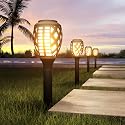 Grand patio Outdoor 8 Packs Solar Lights, Water-Resistant Flickering Flames Torch Light, Landscape Decoration Lighting for Garden Yard