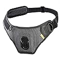 Cotton Carrier Slingbelt with Tether for One Camera. Camera Harness for Hiking and Traveling for Hands-Free Carrying