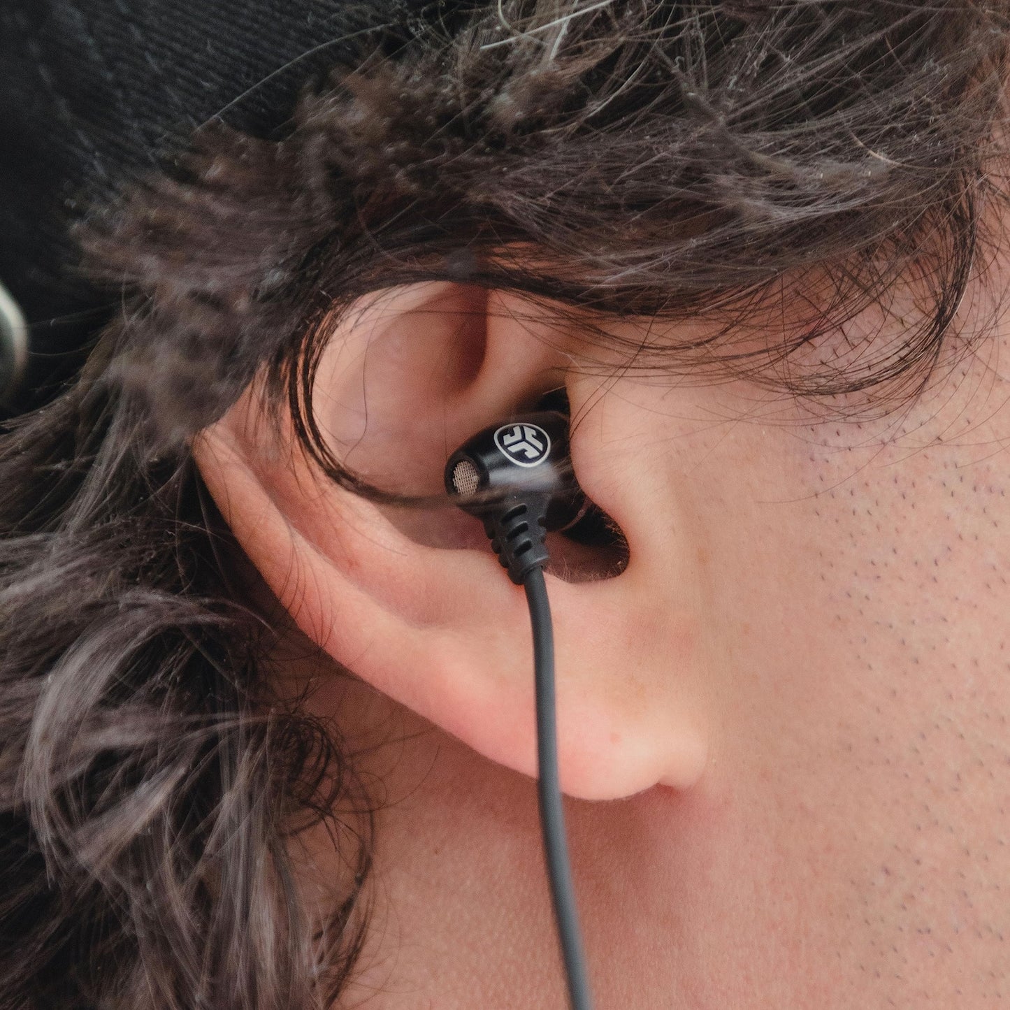 JLab JBuds J6MS Single Earbud Headset with Microphone, 3.5mm, Mono, Black