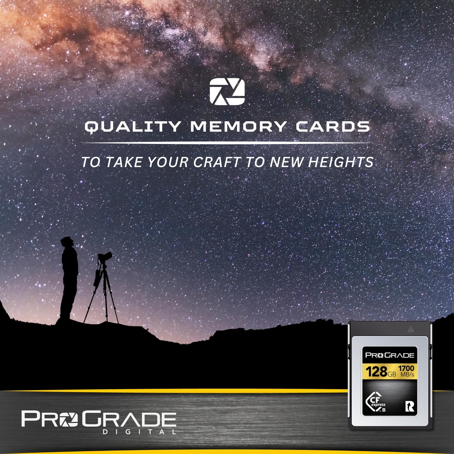 ProGrade Digital 128GB CFexpress 2.0 Type B Memory Card (Gold)