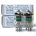 Riverstone Audio - Tested/Matched Pair (2 Tubes) 7-Pin JAN 5654W Fully-Tested Vacuum Tubes - Upgrade for 6AK5 / 6J1 / 6J1P / EF95 - JAN 5654W Platinum