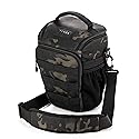 Tenba Axis v2 4L Top Loader Camera Bag for DSLR or Mirrorless Camera with Attached 24-70mm (or 70-200mm 2.8 When Bag is expanded) - Multicam Black