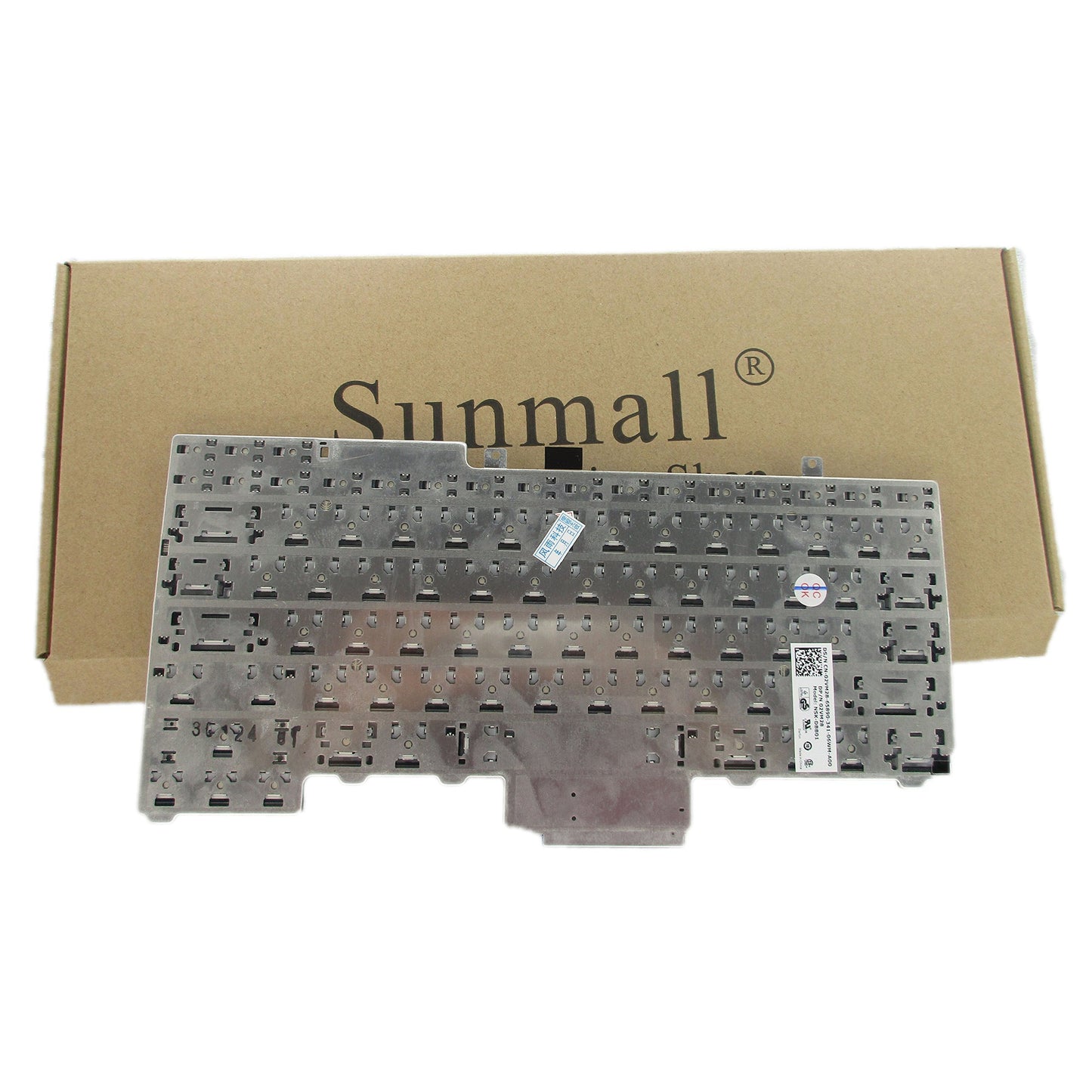 SUNMALL Laptop Keyboard Replacement (NO Pointing Stick) Compatible with Dell Latitude E5300 E5400 E5500 E5410 E5510 Series P/N: FM753 0FM753 FNGF0