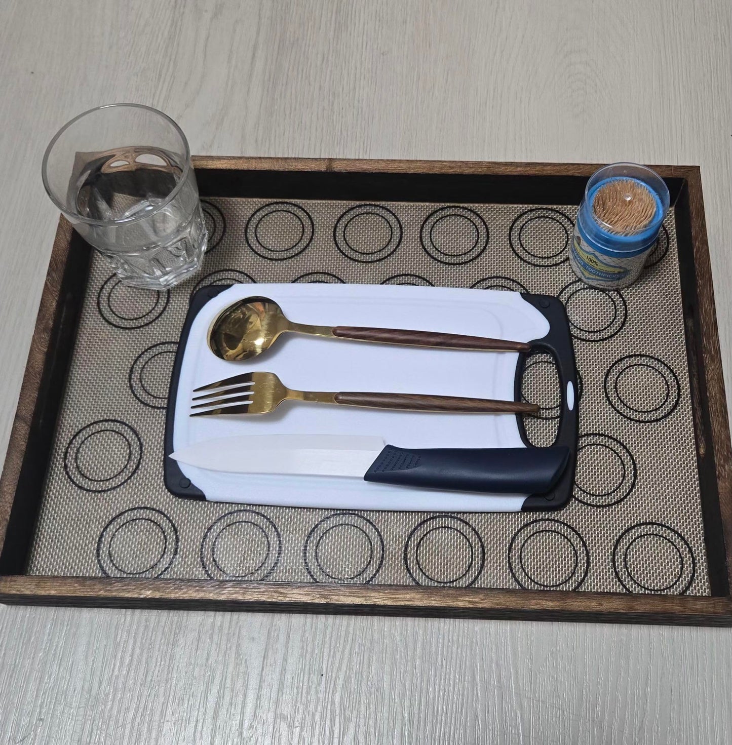 5.9X9.8 inch High-Density Plastic Mini Cutting Board with Built-In Handle - Easy to Clean, Non-Slip Chopping Board for Kitchen - BPA-Free Small…