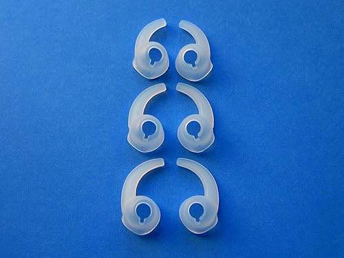6pcs: 3 Pairs S/M/L Left and Right Side Ear Stabilizers Helper Eartips Compatible with Jaybird Bluebuds X in Ear Earphones Headphones