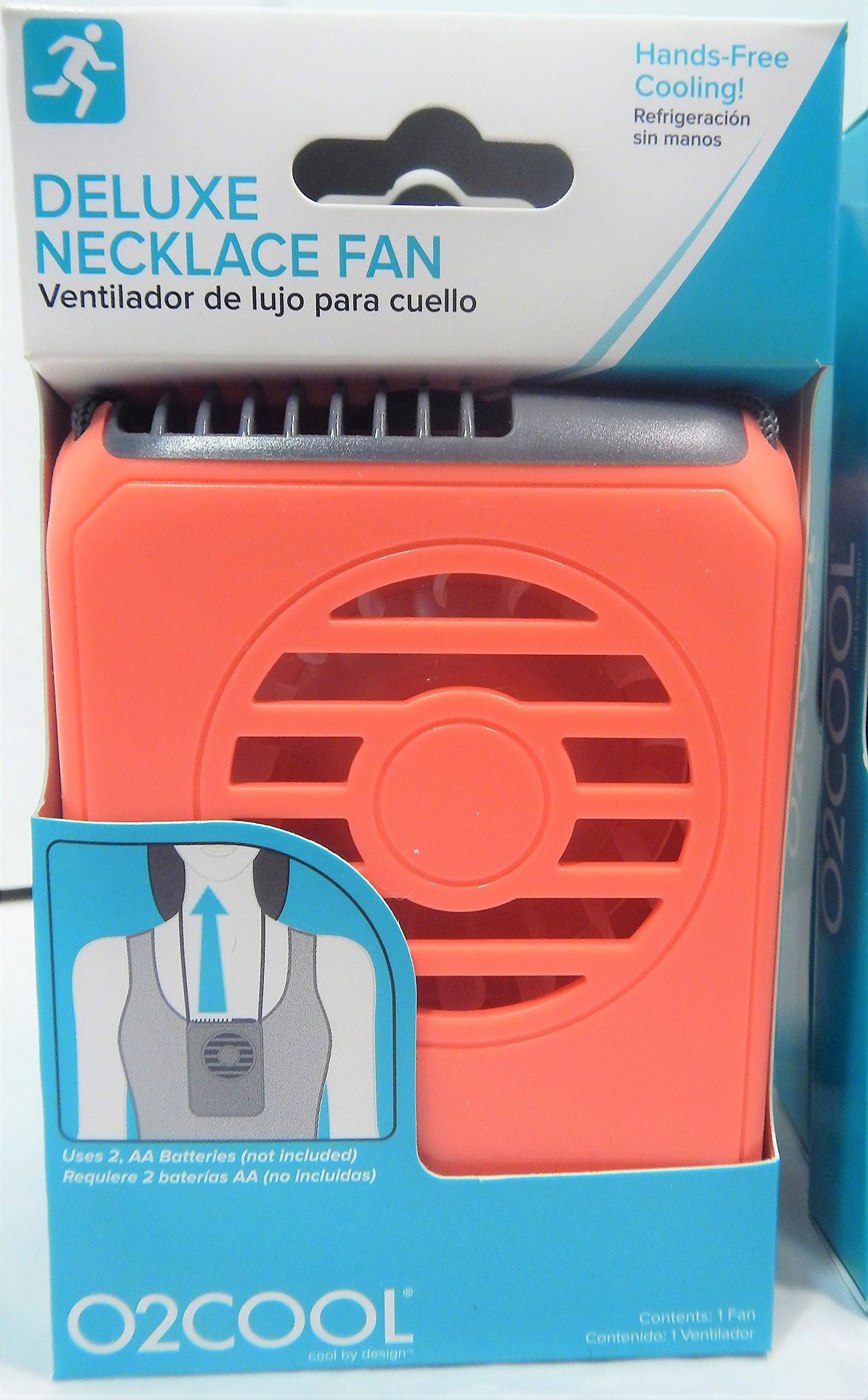 O2COOL Deluxe Portable Personal Battery Operated Necklace Fans (12 Pack)